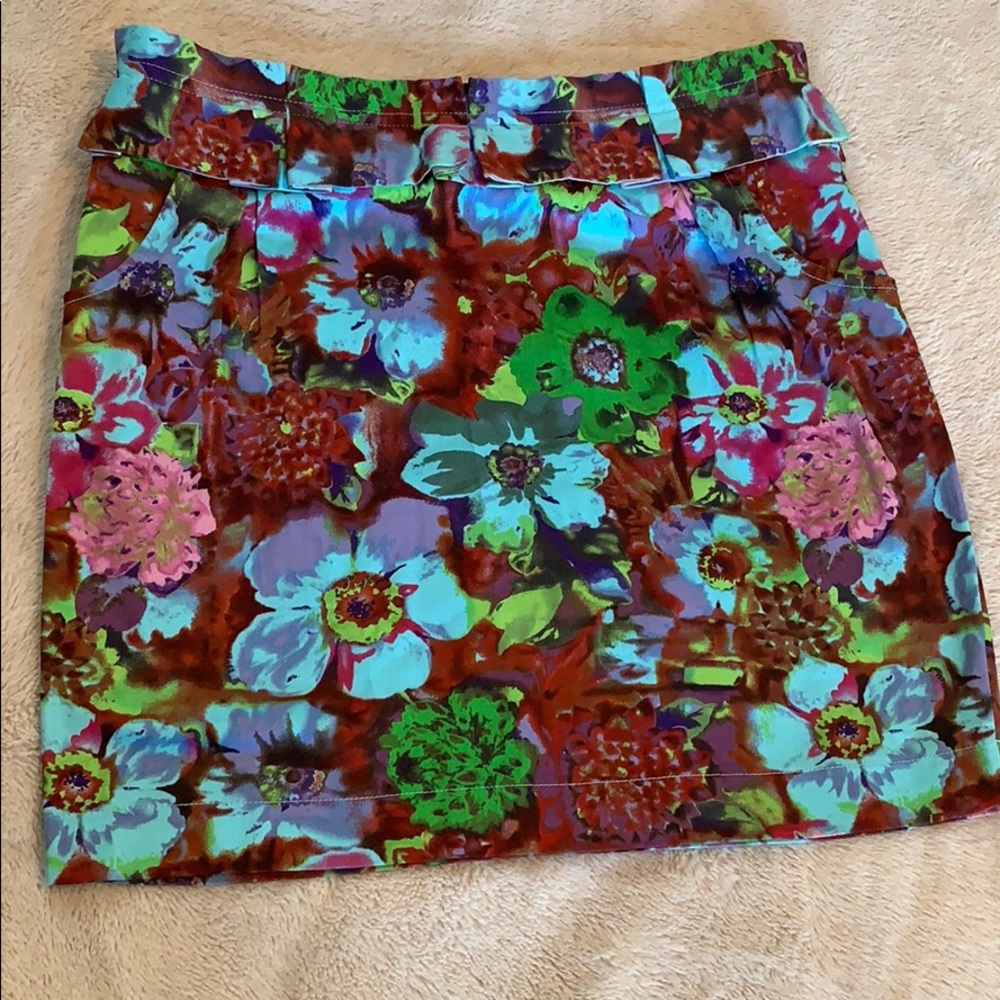 Aida Floral Mini Skirt Size M